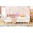 Extending Daybed with LED Lights, Modern Upholstered Princess Daybed-1168738920