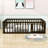 Twin Size Wood Daybed with Fence and Door-945225638