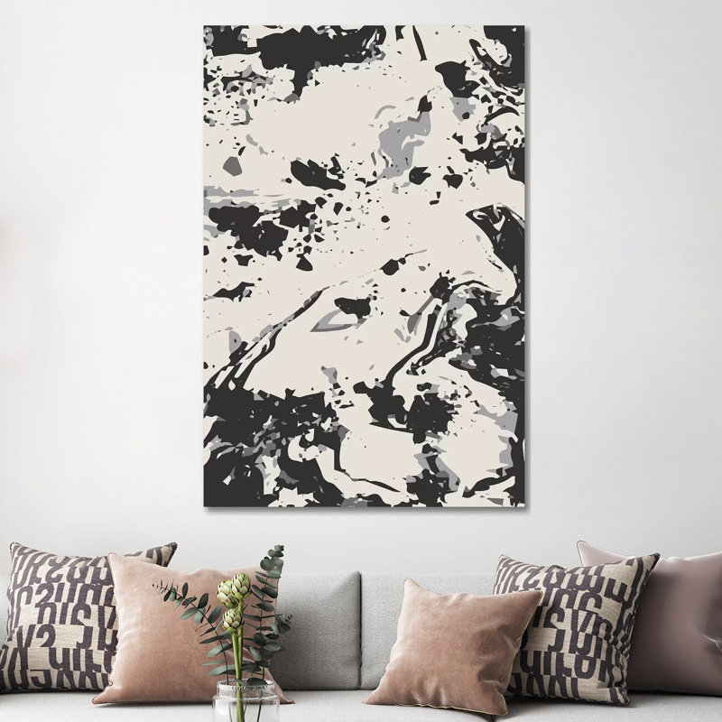White Marble by Lisa Whitebutton - Wrapped Canvas Gallery-Wrapped Canvas Giclée, 152.5 cm H x 101.5 cm W