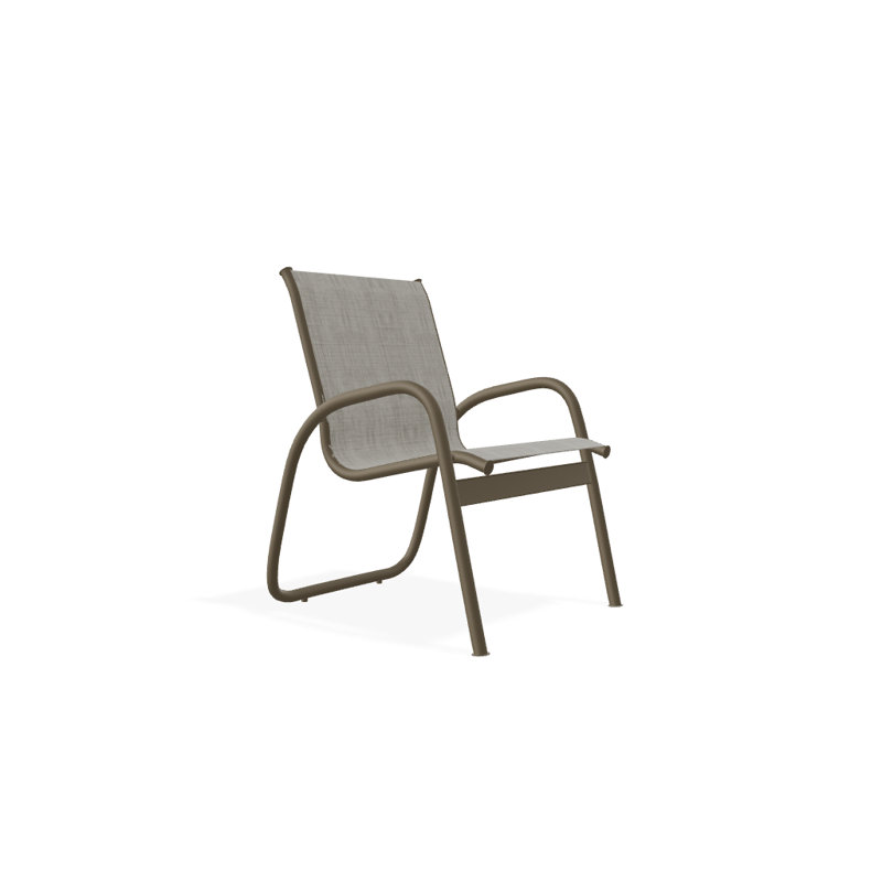 Fauteuil de patio Gardenella, Bois de plage texturé, Fumée