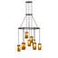 48" Wide Cartier 9 Light Cascading Chandelier