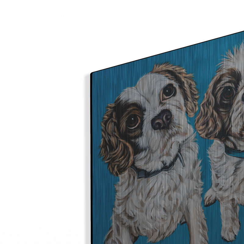 «King Charles Family» par Carolee Vitaletti, H 16 po x l 24 po