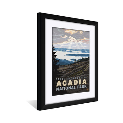 Cadillac Mountain Acadia National Park Professionally Framed & Matted Art Print - by Paul A. Lanquist