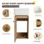 Ensemble de meuble-lavabo simple mural 12 po Rossendale, petit meuble-lavabo flottant avec lavabo en céramique, 1 porte-93594632