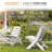 Patio HDPE Portable Armless Adirondack Chair-111524428