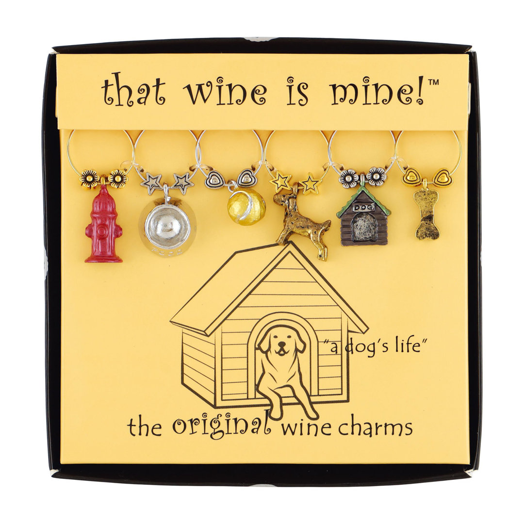 Nikhel a Dog's Life 6 Piece Wine Charm Set Ebern Designs