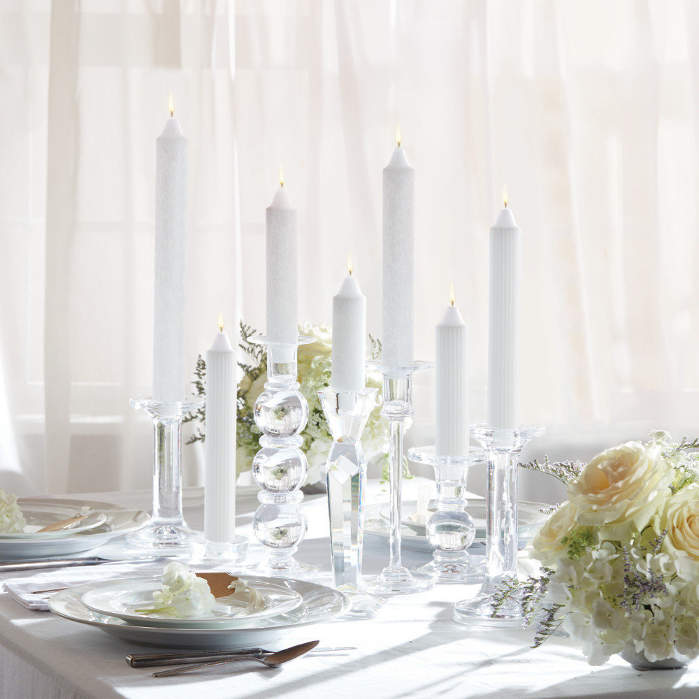Unscented Taper Candle, White