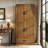 70 "Standard Storage Bookcase with Door and Drawer, Farmhouse Tall Book Cabinet-1708686099