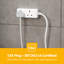 GEEPAS 2 Gang Extension Lead | 2-Way Plug Extension Cable | 2 Socket Power Strip, 13 A| Heavy Duty UK Plug | White-113492334