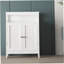 Armoire de rangement pour salle de bain avec portes à double volet