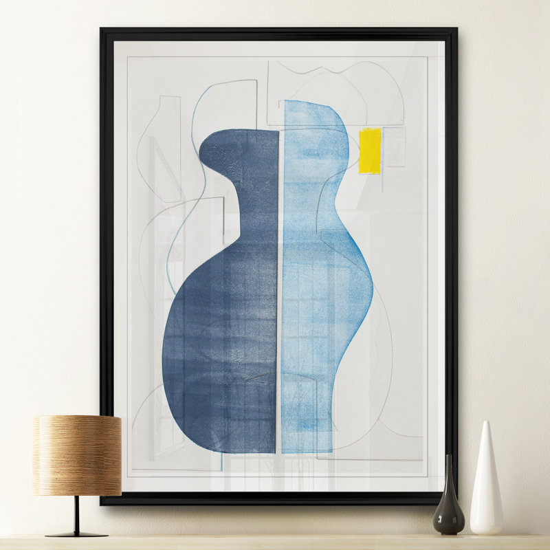 «Pottery Forms IV», reproduction sur toile, H 18,5 po x l 24,5 po x P 1,5 po, Cadre noir