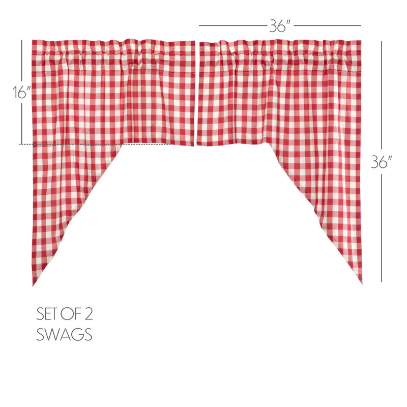 Rideau de cuisine Hundt, Rouge