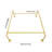 Wall Mounted Garment Rack, Gold Clothes Rack