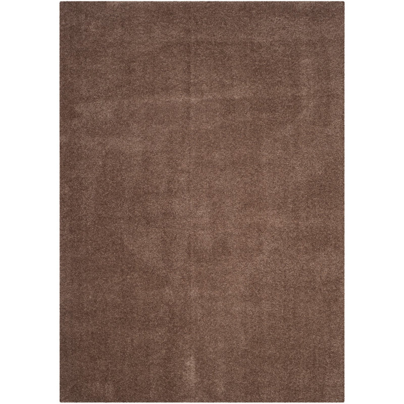 Tomberlin Velvet Shag Performance Solid Color Rug, Rectangle 9' x 12'