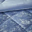 Édredon en velours simple / simple TG - bleu pervenche écrasé, comprend un édredon, 2 taies décoratives, 1 coussin, lavable à la machine de luxe pour le piquage en losange, rembourrage, décoration-124477589-124477582