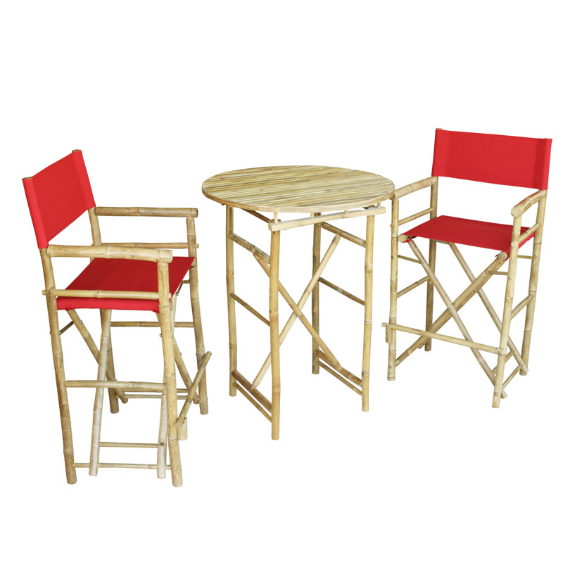 Ensemble repas 3 pièces à hauteur de bar Waterford, Rouge