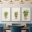 Succulent I, encadré sur toile, 3 pièces-163068308-163068309
