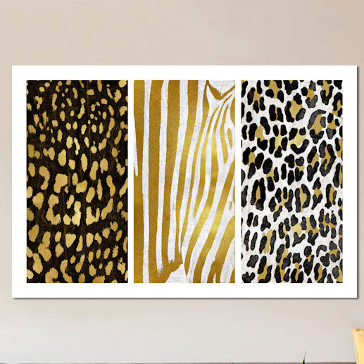 « wild trio i », impression sur toile, H 8 po x l 12 po x P 0,75 po