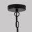 6-light Modern Crystal Chandelier, Vintage Black Iron Luxury Industrial Pendant Lighting, 6-head Swirled Arm Crystal Fixture, Modern Black Vintage Crystal Pendant Light For Living Room & Dining Room