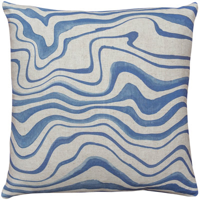 Geometric Cotton Blend Throw Pillow
