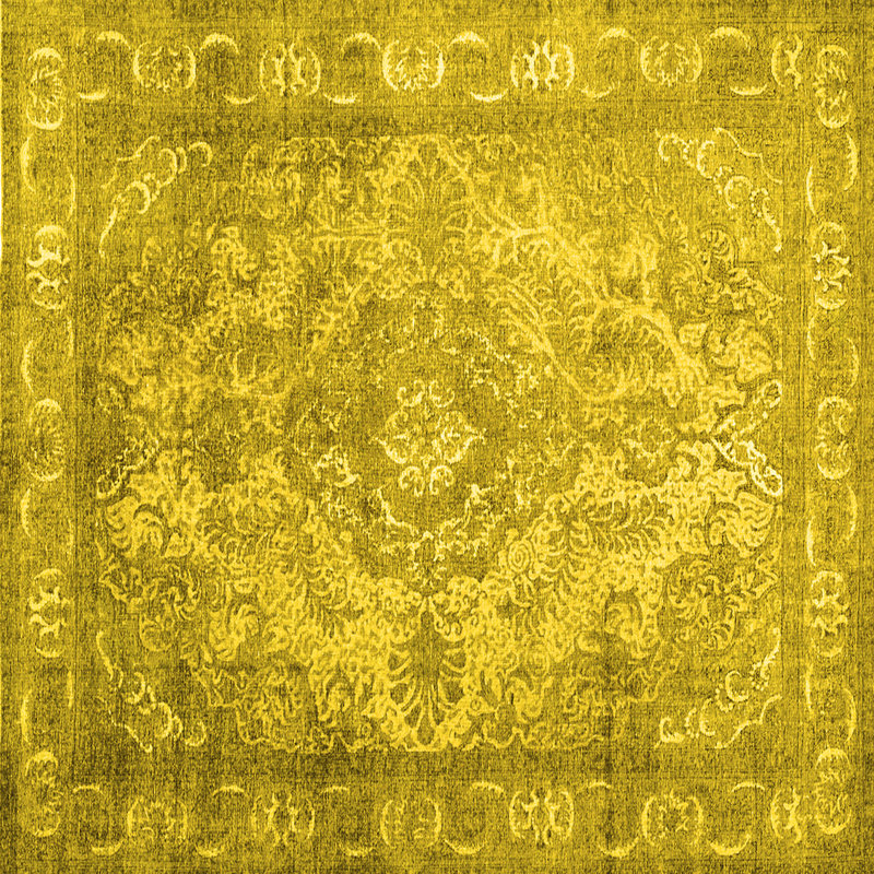 Performance Abstract Indoor Rug, Square 6'