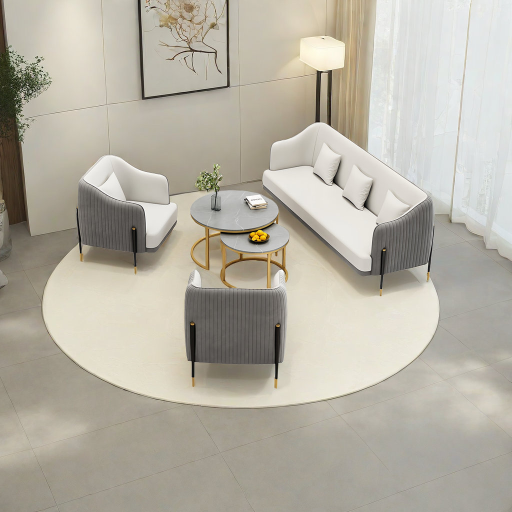 Everly Quinn Jhanvi 5 - Piece Faux Leather Living Room Set - Wayfair Canada