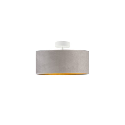 Vannatter Fabric Semi Flush Mount