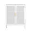 Armoire de rangement en métal avec 2 portes et 2 tablettes réglables-726608407