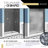 Consort 60'' - W x 72'' H Pivot Door Frameless Shower Door with Yes-21120996