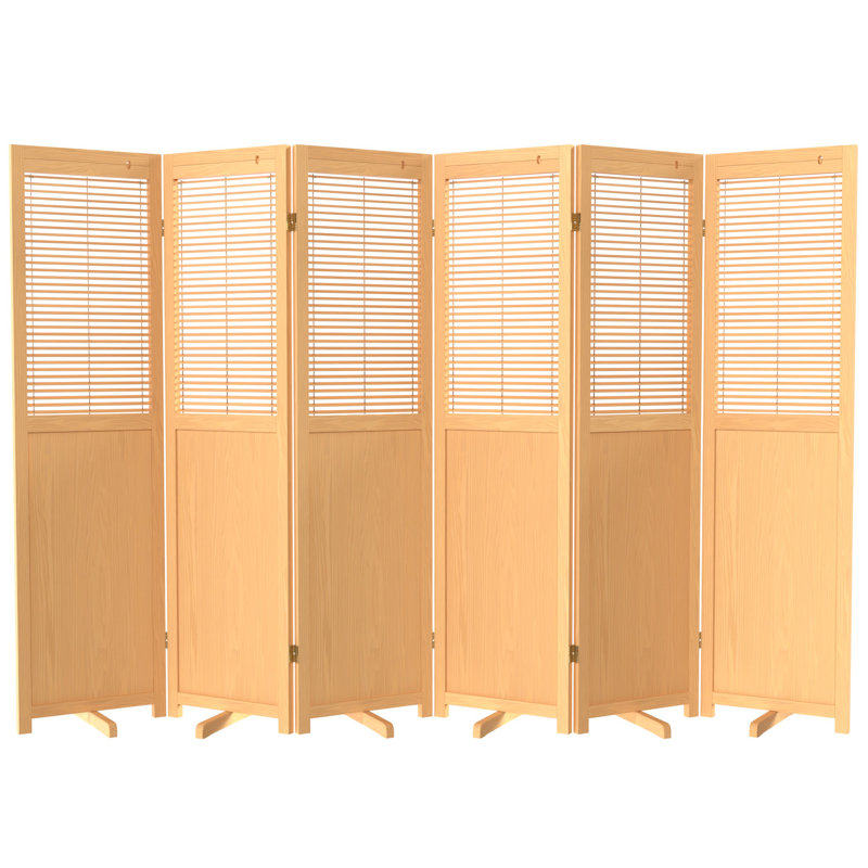 Cloison pliante haute de 6 pi Cayenna, Naturel, 6