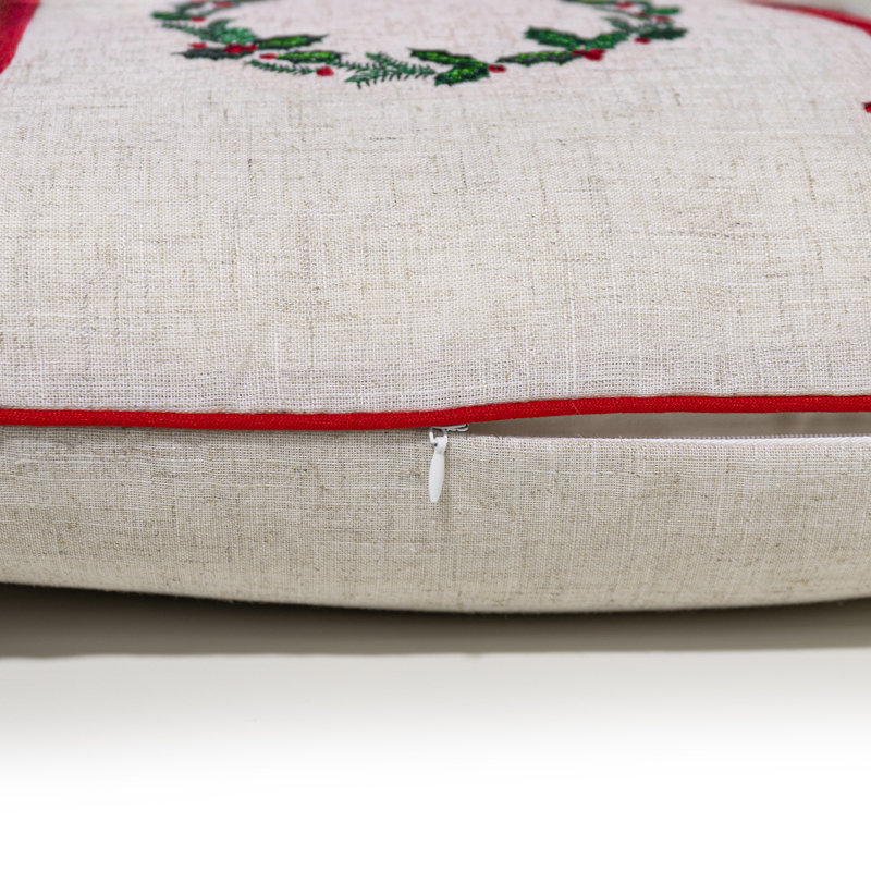 Housse de coussin décorative de Noël Joy