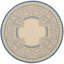 Tapis intérieur / extérieur naturel / bleu Arneshia-728627875