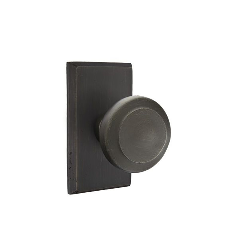 Passage Butte Knob with # 3 Rose, Medium Bronze