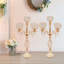 5 Arm Bowl Crystal Candelabra Table Centerpieces Decor-366078380