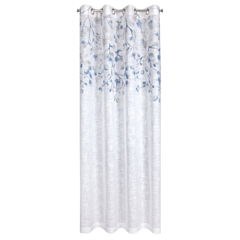 Roodhouse Semi Sheer Curtain, Blue