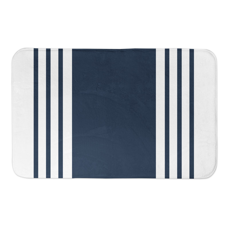 Tapis pour salle de bain Farmhouse, Bleu marine