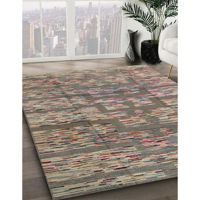 Abstract Indoor Rug, Square 4'