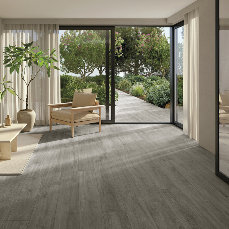 Speakman 2mm Rustic Style Wood Plank PVC Flooring, Light Grey
