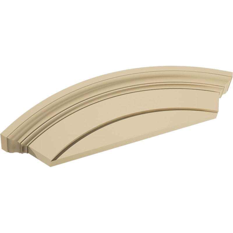 Fronton arqué en uréthane Signature, brun clair apprêté, H 10 po x l 24 po x P 2,75 po