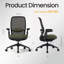 Fauteuil de bureau ergonomique COLAMY, fauteuil de bureau à réglage instantané avec siège en lévitation, accoudoirs synchronisés 4D, soutien lombaire et dossier en filet respirant, pin-1989672801