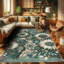Machine Printed 152cm X 76cm Area Rug