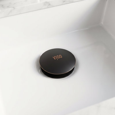 Bathroom Sink Pop-Up Drain With Overflow