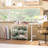 6 Bin Storage Organizer Cart with Leveling Feet