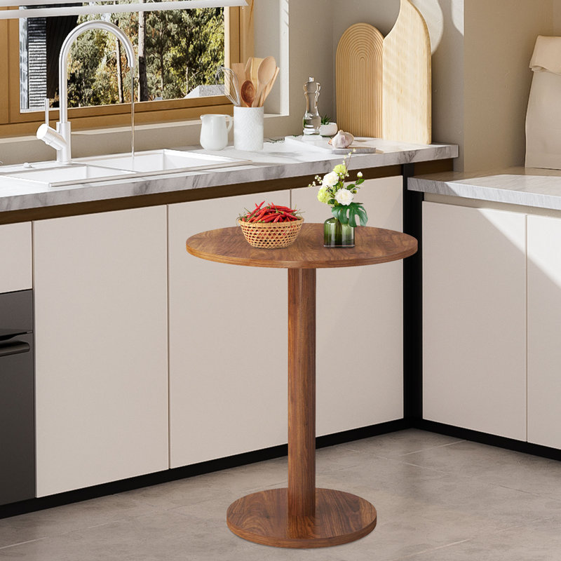 Table de salle à manger Haben, Noyer, H 29,52 po x L 23,62 po x l 23,62 po