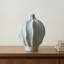 Vase, rond, écomix, silhouette ondulée