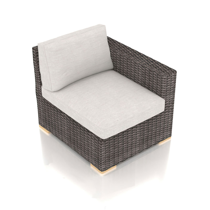 Chaise de terrasse avec coussins Sunbrella Marfik, Argent coulé Sunbrella®
