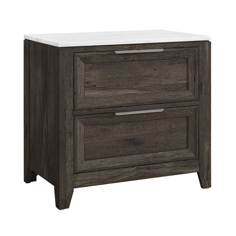 Table de chevet brun foncé Melissa