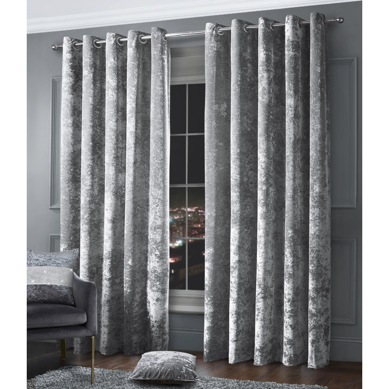 Accardi Curtain, Silver, 46 cm W