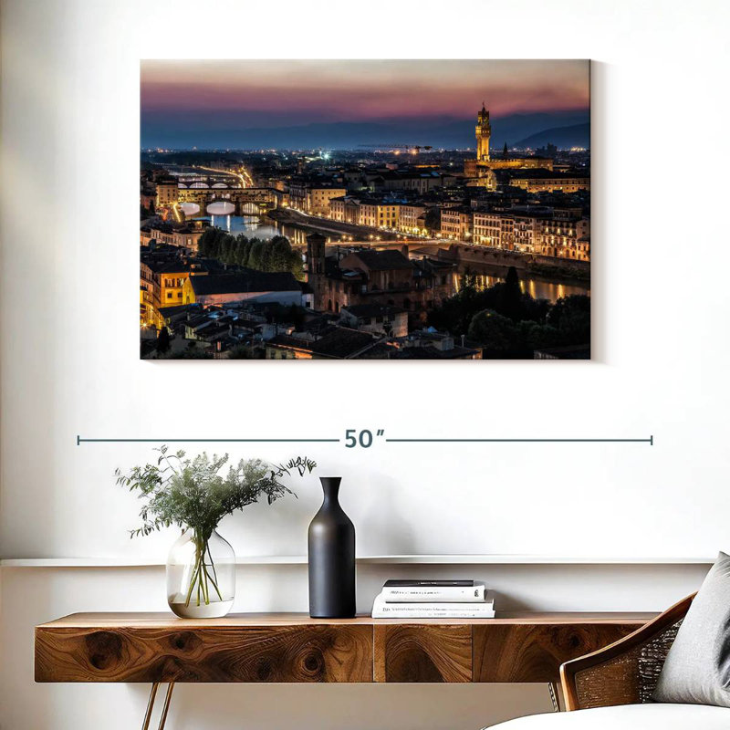 Nicci Piazza De Michaelangelo Florence Italy, 26" H x 39" W