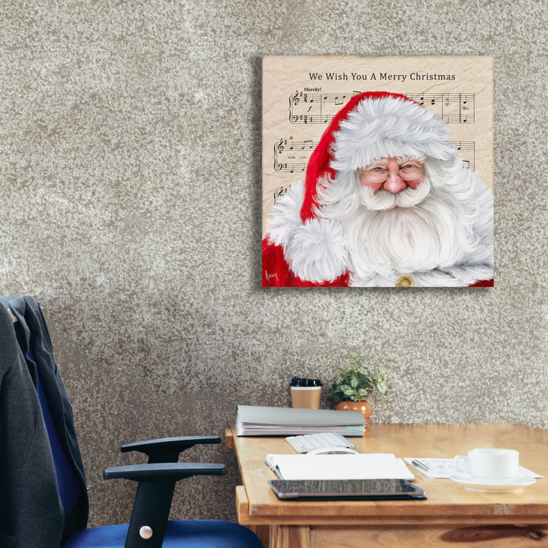 Art mural sur toile Epic Graffiti «We Wish You A Merry Christmas» par Ashley Bradley